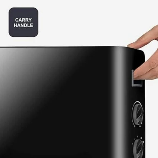 Aquecedor Convector Black+Decker 2000 W – 2 Níveis de Potência, Termóstato Ajustável, Design Elegante - Image 4