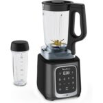 Liquidificador Moulinex InfinyMix+ LM91HD10 — 1600 W, Jarra Tritan 1,75 L, 5 Programas Automáticos, Inox/Preto