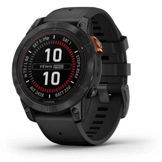 Garmin Fenix 7 Pro Solar Edition 47 mm – Smartwatch GPS Multidesporto, Painel Solar, Mapas Integrados, Caixa Titânio/Preto