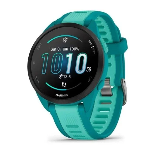 Garmin Forerunner 165 Music – Relógio GPS Desportivo com Música Integrada, Treino Avançado & Monitorização de Saúde – Turquoise/Aqua