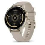 Garmin Venu 3S 41 mm – Smartwatch GPS Multidesporto, Ecrã AMOLED, Autonomia até 10 Dias, DHL/Beige Gold