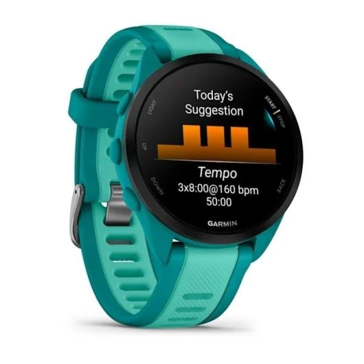 Garmin Forerunner 165 Music – Relógio GPS Desportivo com Música Integrada, Treino Avançado & Monitorização de Saúde – Turquoise/Aqua - Image 2