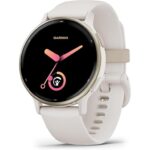 Garmin Vivoactive 5 – Smartwatch GPS Multidesportos, Ecrã AMOLED 1,2″, Autonomia até 11 Dias, Branco/Marfim
