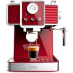 Cecotec Power Espresso 20 Tradizionale Sand – Máquina de Café Expresso 1350W, 20 Bar, Vaporizador, Manómetro, Depósito 1,5L – Vermelho