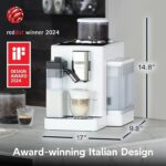 Máquina de Café Superautomática DeLonghi Rivelia EXAM440.55.W – 19 bar, 16 Bebidas, LatteCrema Hot, Branca - Image 3