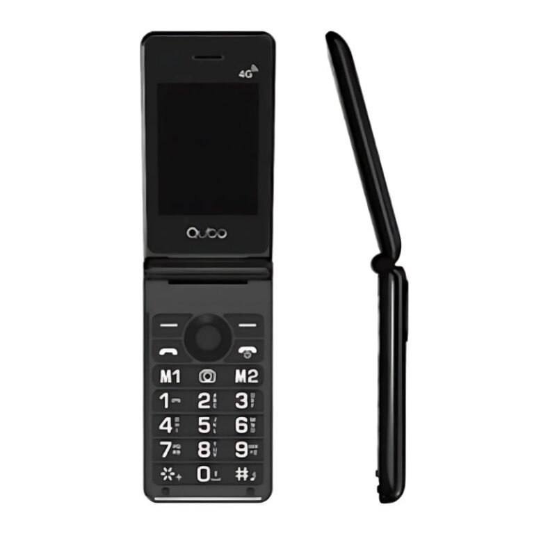 Qubo X-28 4G Dual SIM Preto 2.8″ com Botão SOS, Câmara e Base de Carregamento