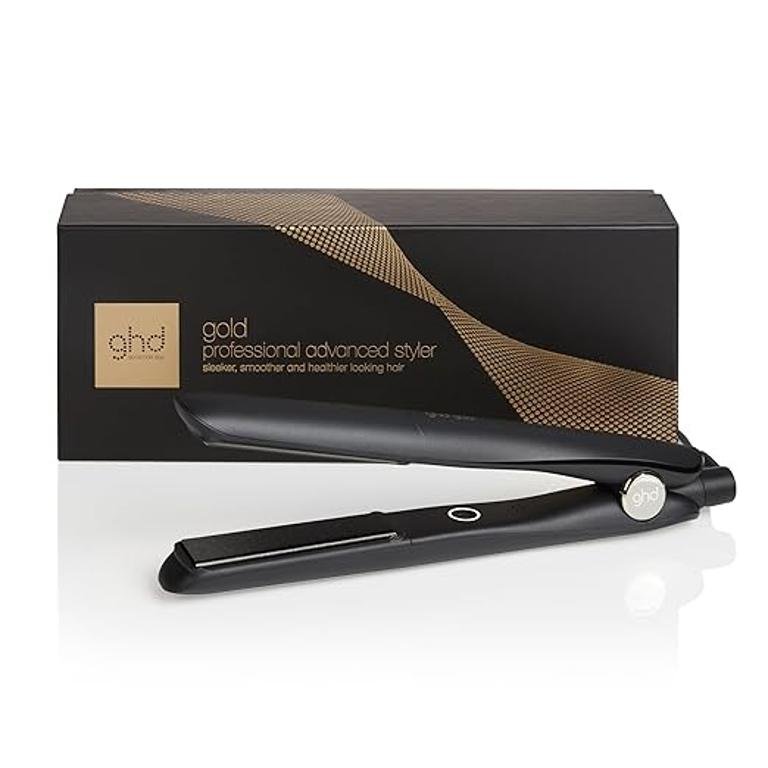 Alisador de Cabelo ghd Gold Styler Profissional – Placas Cerâmicas Dupla Zona 185ºC – Preto