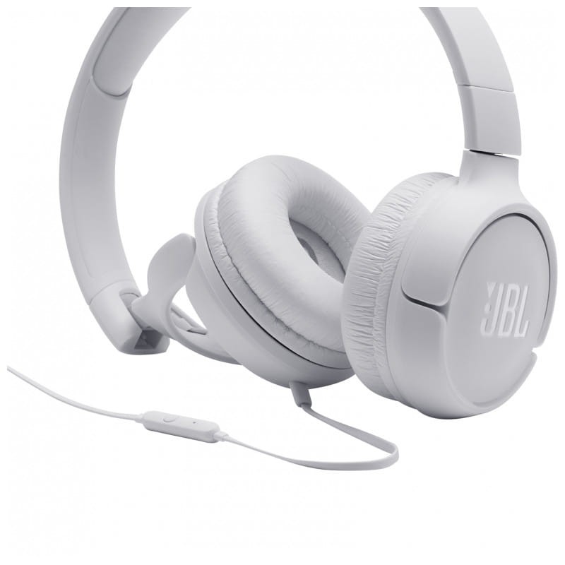 JBL Tune 500 Auriculares com Fio On-Ear Bluetooth 3.5 mm Branco - Image 5