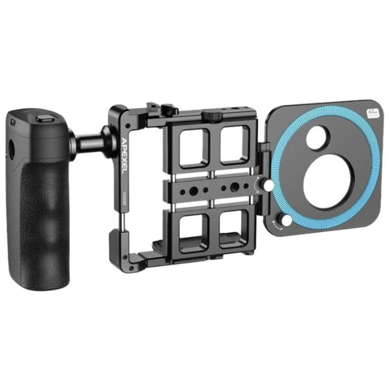 Apexel APL-VG05CH Phone Rig Vlogging Kit – Wireless Kit com Powerbank e Comando Bluetooth