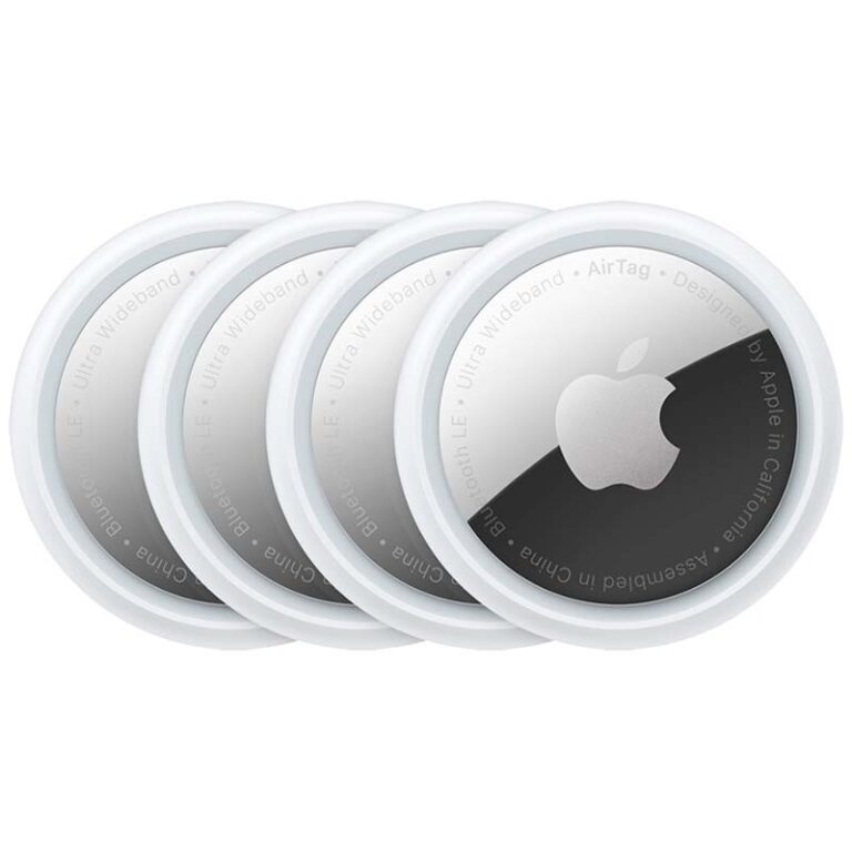 Apple AirTag Pack 4 — Localizadores Inteligentes Bluetooth e UWB Branco