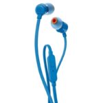 Auriculares JBL Tune 110 – Intra-auriculares com Fio, Microfone e Jack 3.5 mm – Azul