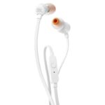 Auriculares JBL Tune 110 – Intra-auriculares com Fio, Microfone e Jack 3.5 mm – Branco