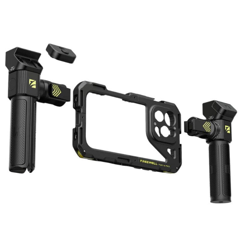 Freewell Genius Rig Mount Kit iPhone 16 Pro – Vlogging Rig com Tripé e Comando Bluetooth