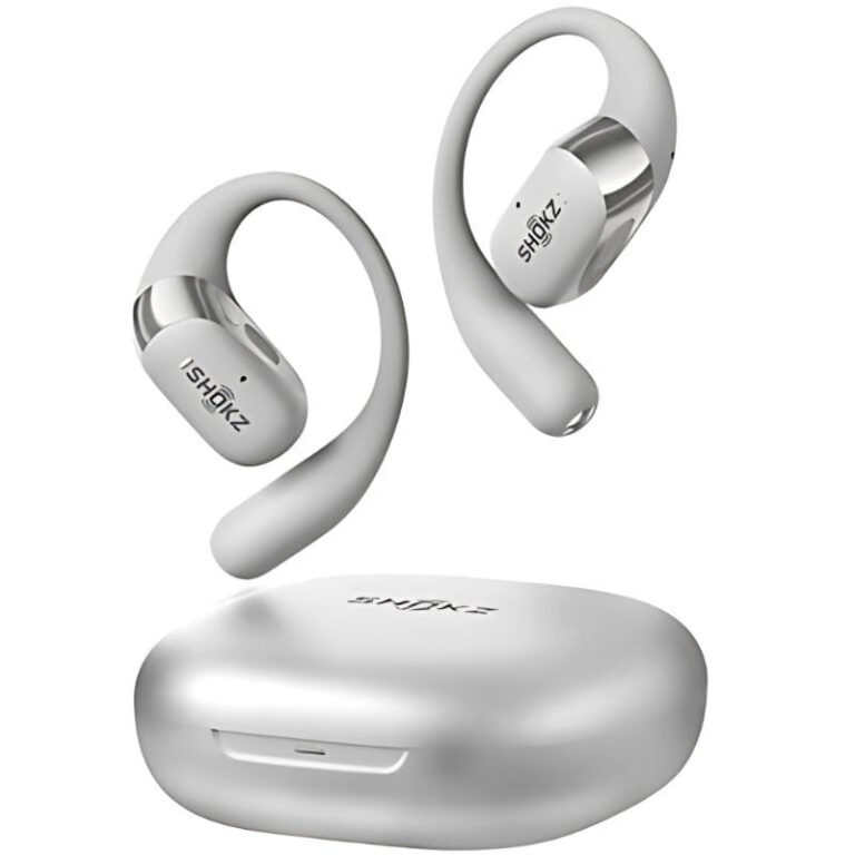 Shokz OpenFit 2+ Auriculares True Wireless Open-Ear Bluetooth 5.4 Cinzento