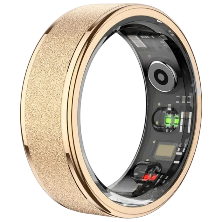 COLMI R10 Smart Ring 5ATM Bluetooth 5.0 – Dourado Tamanho 8