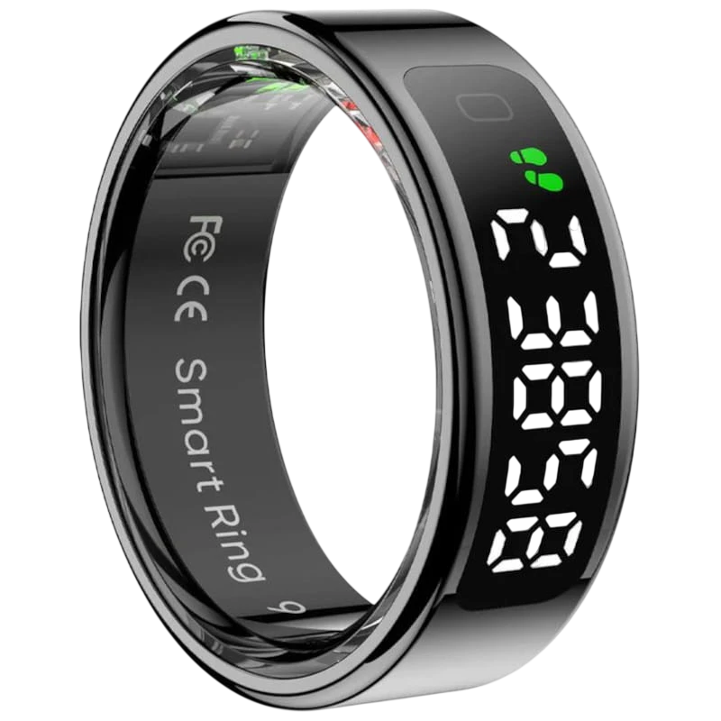 COLMI R12 Smart Ring Bluetooth 5.2 – Preto Tamanho 9