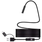 Endoscópio Digital 3 em 1 para Smartphone – 7 mm, 1 Metro LED