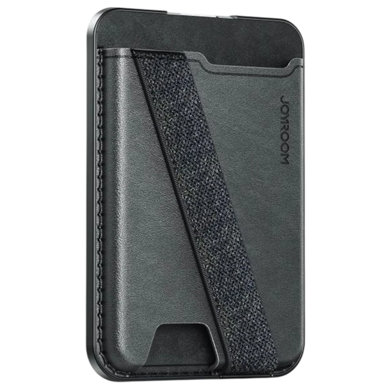 Joyroom Magsafe Carteira Preta para iPhone – 3 Cartões e Kickstand