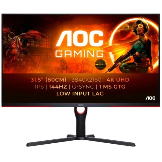 AOC AGON U32G3X/BK Monitor Gaming 31.5” 4K UHD IPS 144Hz 1ms HDMI 2.1