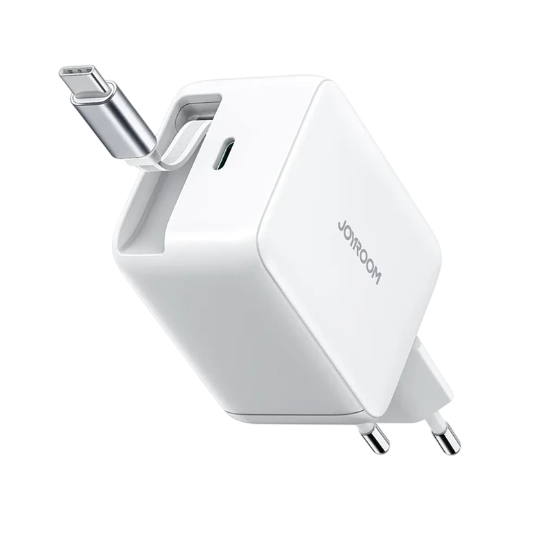 Carregador USB-C com cabo retrátil Joyroom de 67 W - Image 1
