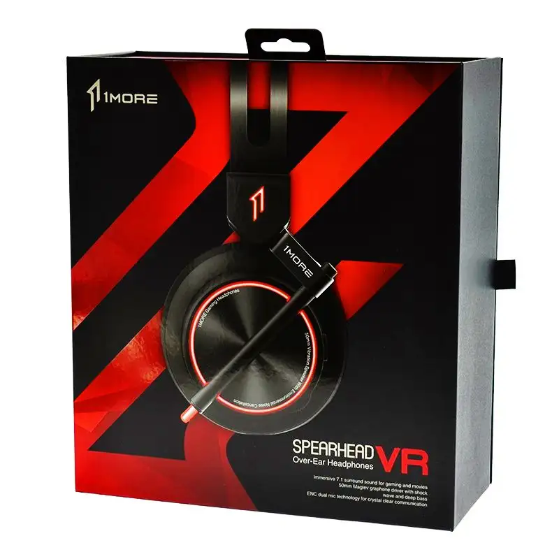 1 More Spearhead VR H1005 Headset Gaming Cancelamento Ruído Preto - Image 2