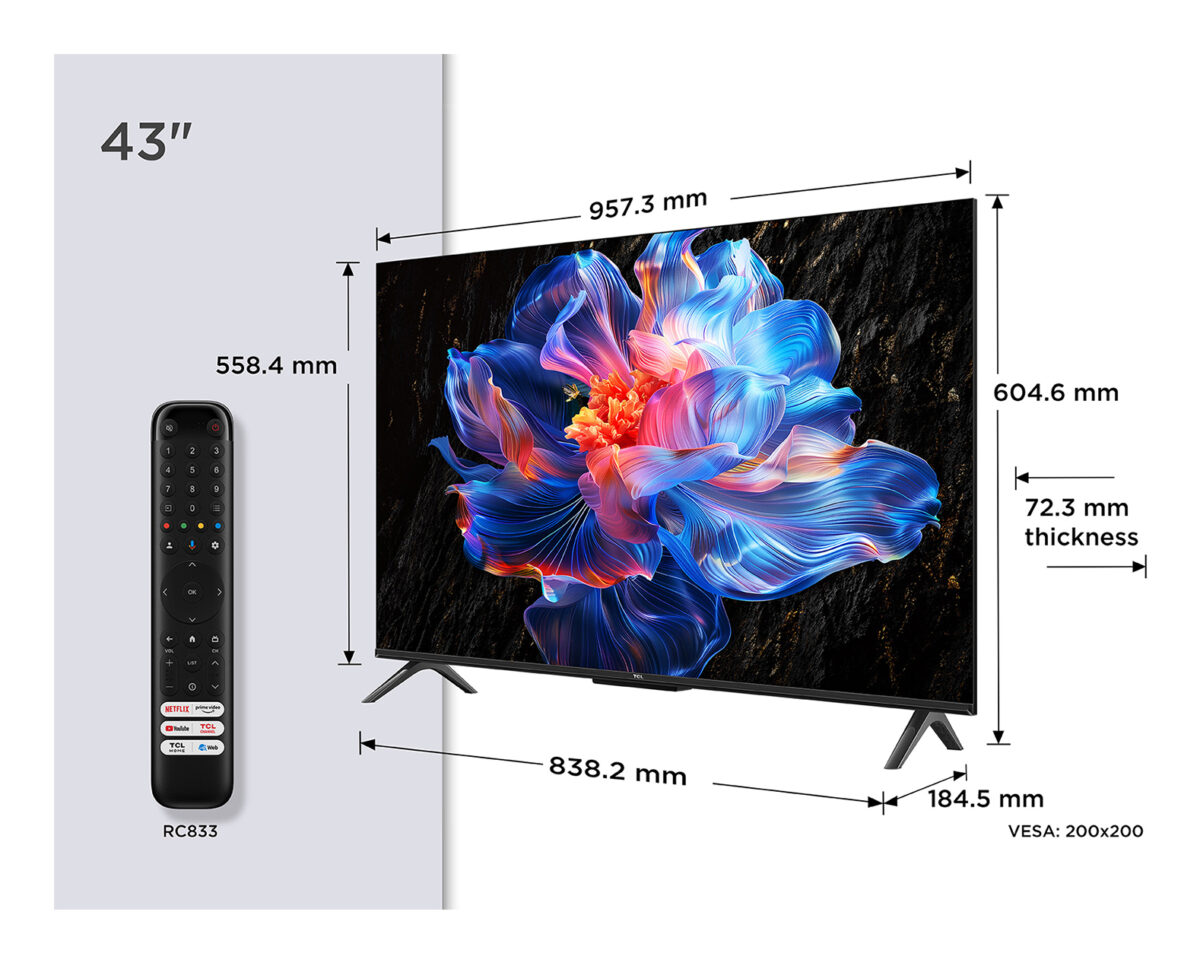 TCL 43P6K 43" 4K UHD LED Smart TV Preto - Image 2