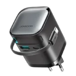 Carregador Joyroom USB-C com cabo retrátil integrado