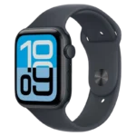 Apple Watch SE 3 GPS 44 mm Meia-noite com pulseira desportiva Preto S/M