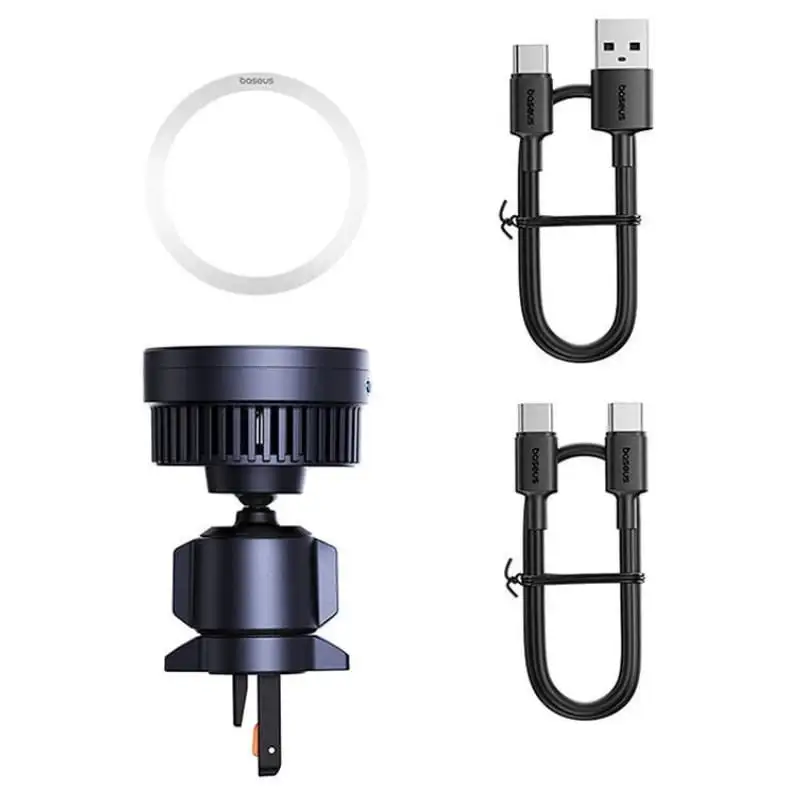 Baseus MagPro Series Suporte Magnético com Carregador Wireless 15W Qi2 Cosmic Black - Image 4