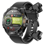 EIGIIS T95C Preto com Correia de Silicone e Auriculares
