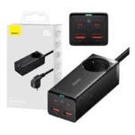 Carregador Baseus com Tomada de 100W e 2xUSB-A + 2xUSB-C