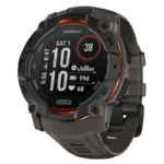 Garmin Instinct 3 50 mm Solar Preto com Pulseira de Silicone Carvão NFC - Relógio Inteligente