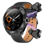 T95 Preto com Bracelete de Couro e Auriculares