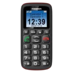 Maxcom Comfort MM428L, 1,77", 2G, Dual SIM, Botão Grande, Botão SOS, USB C, Preto