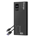 OBAL:ME EnergyPulse Preto 10000mAh 22.5W  - Powerbank