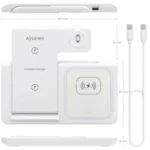 Aisens Carregador Wireless USB-C 3 em 1 15W – Branco - Image 3