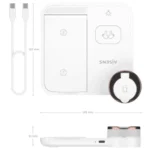 Aisens ASCH-15W4WC062-BK Carregador Wireless USB-C 4 em 1 15W – Branco - Image 5