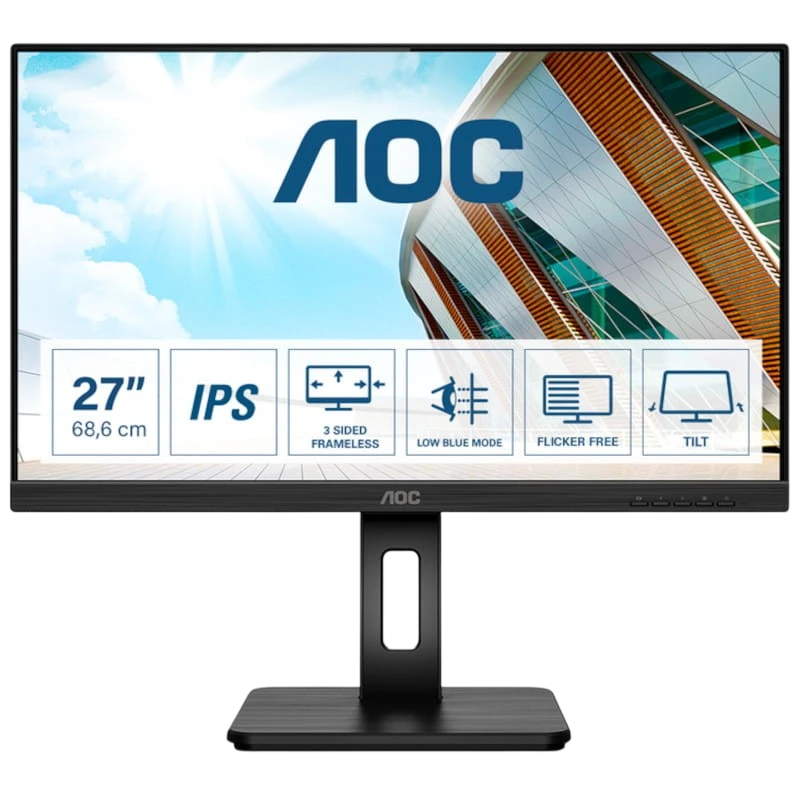AOC 27P2Q 27 FullHD IPS Black - Image 1