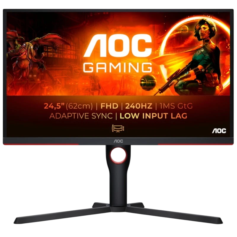 AOC G3 25G3ZM/BK 24.5" FullHD VA 240 Hz FreeSync Premium Preto de Computador - Image 1