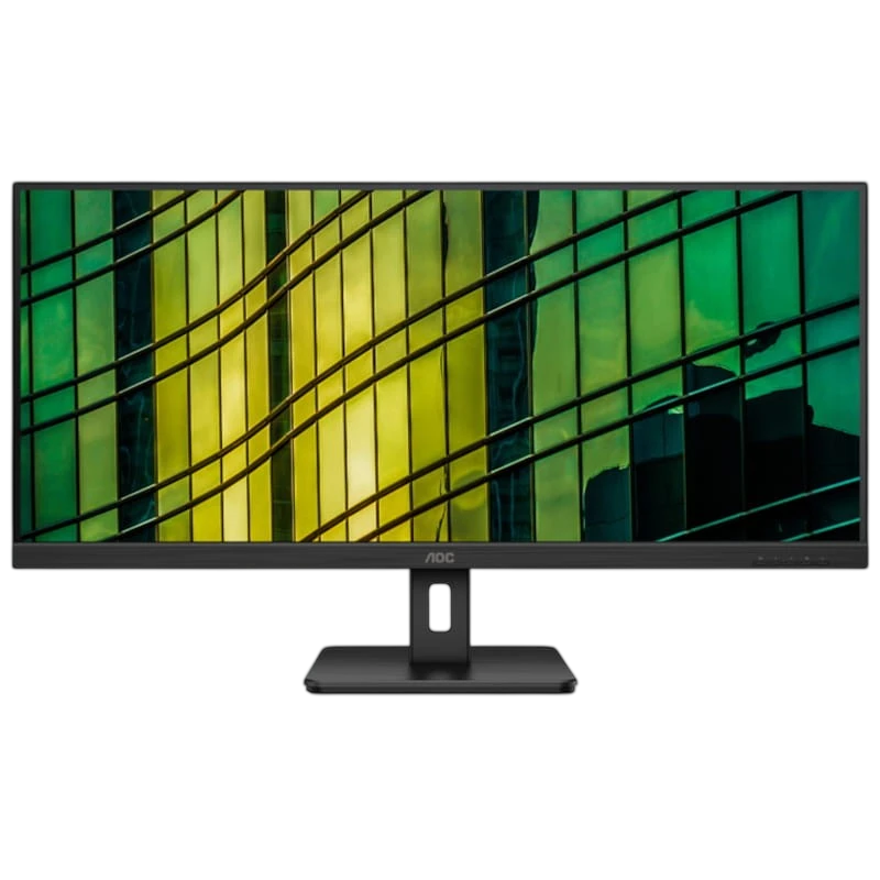 AOC U34E2M 34 WLED WQHD 100 Hz VA UltraWide Preto – Monitor PC - Image 1