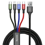 Baseus Fast 4 em 1 - 2xUSB-C 1xLightning 1xMicroUSB