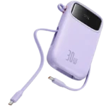 Baseus QPow 2 10000 mAh 30W - Power Bank Roxo