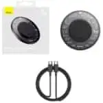 Baseus BS-W530 (Simple 2) Carregador Wireless Qi 15W Preto - Image 2