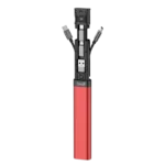 Adaptador de cartão multifuncional universal Budi 9 em 1 vermelho