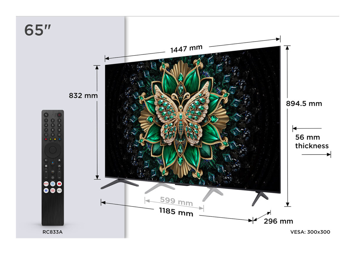 TCL 65C6K 65" 4K Ultra HD Mini LED Smart TV Wifi - Image 3