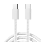 Joyroom Cabo trançado Ben Series 60 W USB‑C para USB‑C 1 m (Branco)