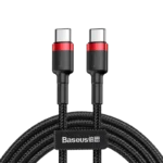 Cabo Baseus USB tipo C para USB tipo C 60W 1M