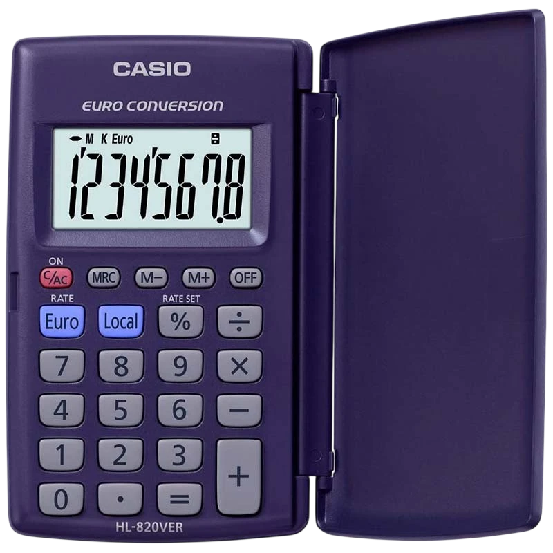 Calculadora portátil Casio HL-820VER Iberia Azul - Image 1