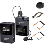 Comica BoomX-D D1 Preto - Microfone de lapela sem fios, alcance de 300m, latência <20ms