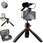 COMICA VM10-K2 PRO Tripé com Microfone - Kit de vídeo para smartphones